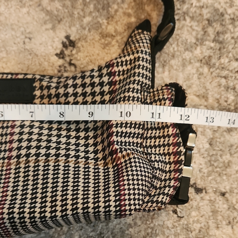 Lauren Ralph Lauren Black and Cream Houndstooth Shoulder Bag - Picture 9 of 11